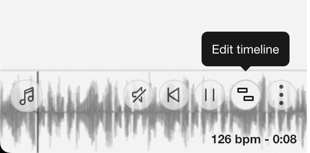 Timeline button